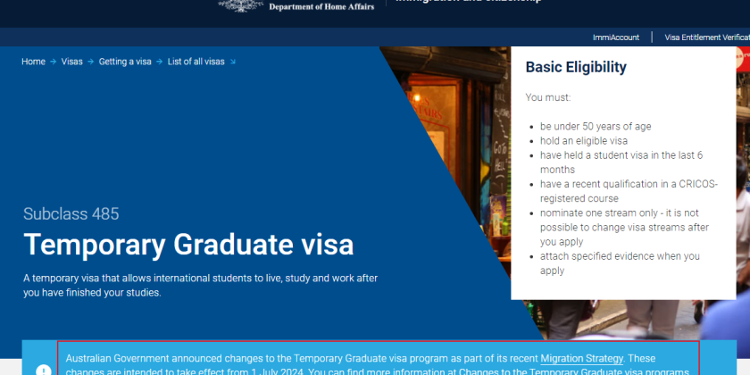 注意!7月1日将政策大变!这两类人「澳洲学签」申请受限！
